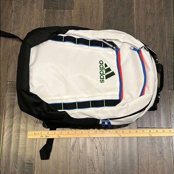Adidas Excel 6 Backpack Book School Bag new fits 16” Laptop tech friendly - Picture 6 of 14